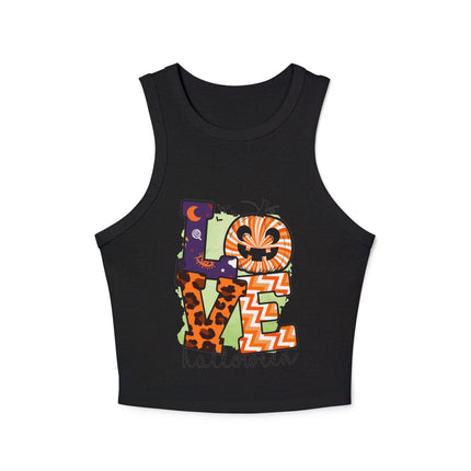 Halloween themed Women's Micro Rib Racer Tank Top