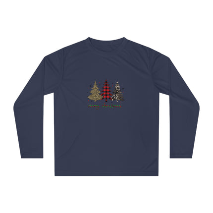 Christmas themed Unisex Performance Long Sleeve Shirt
