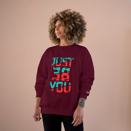 Champion-Sweatshirt mit Typografie-Motiv