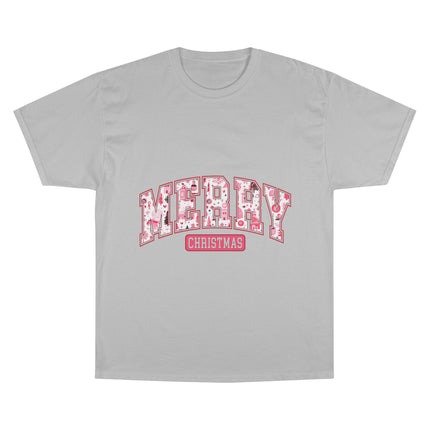 Champion-T-Shirt mit Weihnachtsmotiv