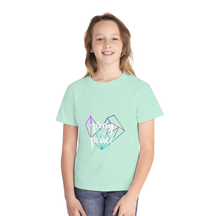 Typography themed Youth Midweight Tee