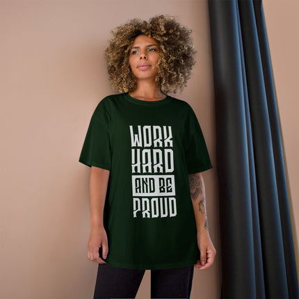Champion-T-Shirt mit Typografie-Motiv