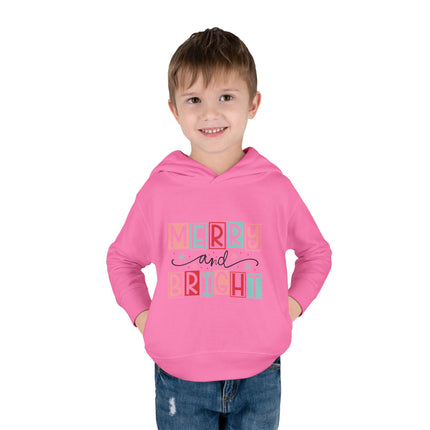 Christmas themed Toddler Pullover Fleece Hoodie