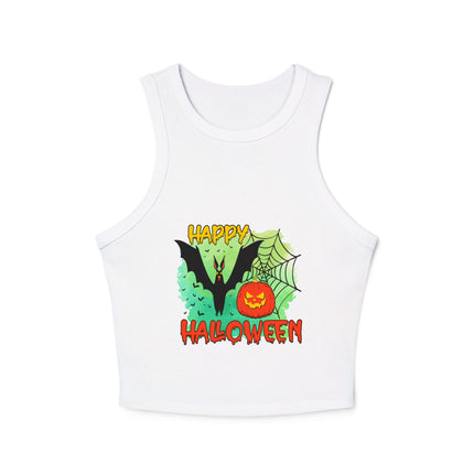 Halloween-Themen Damen Micro Rib Racer Tank Top