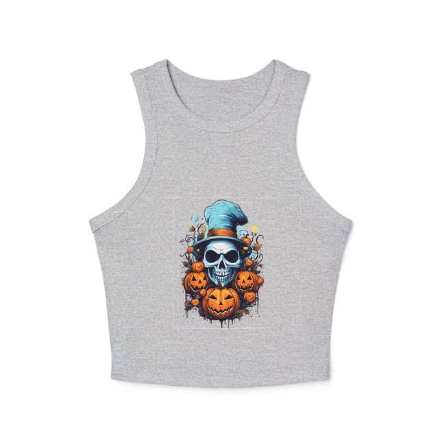 Halloween-Themen Damen Micro Rib Racer Tank Top