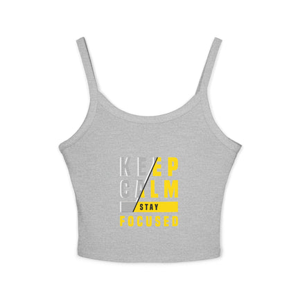 Typografie Themen Damen Spaghetti Strap Tank Top 