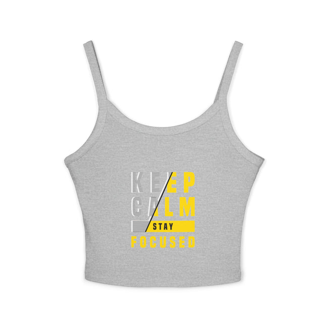 Typografie Themen Damen Spaghetti Strap Tank Top 
