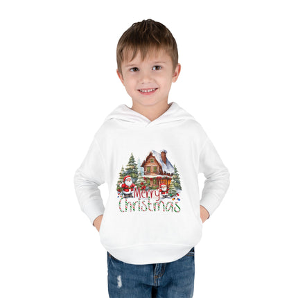 Christmas themed Toddler Pullover Fleece Hoodie