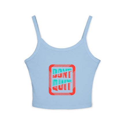 Typografie Themen Damen Spaghetti Strap Tank Top 