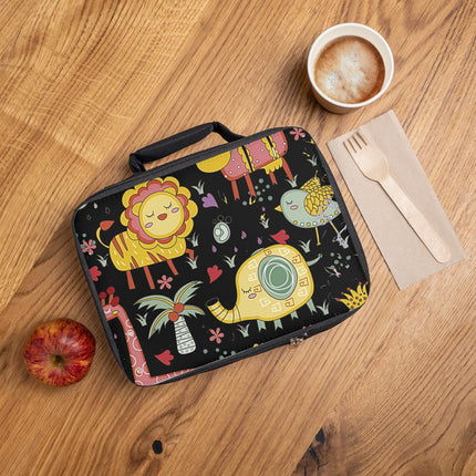 Lunchtasche mit niedlichem Tiermuster-Design 