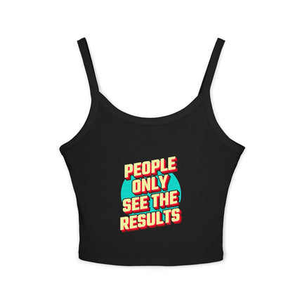 Typografie Themen Damen Spaghetti Strap Tank Top 