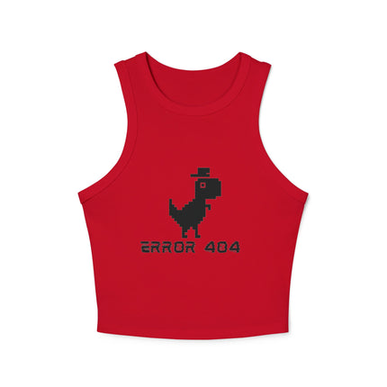 Error 404 Graphic designed Women's Micro Rib Racer Tank Top