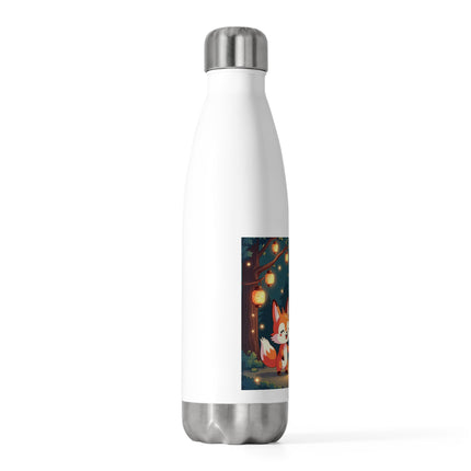 Niedliche 2-Fuchs-Design-Isolierflasche (20 oz) 