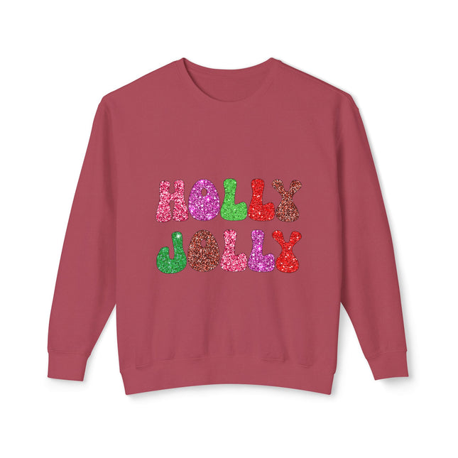 Christmas themed Unisex Lightweight Crewneck Sweatshirt