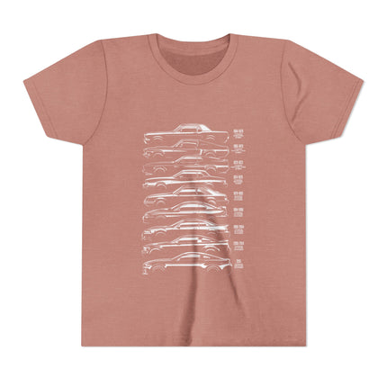 Car Enthusiast themed Youth Short Sleeve Tee