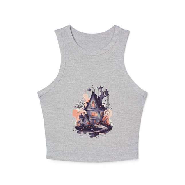 Halloween-Themen Damen Micro Rib Racer Tank Top