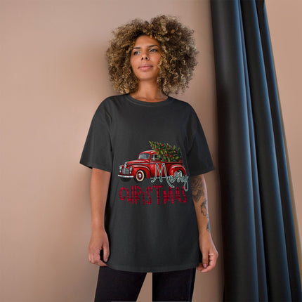 Champion-T-Shirt mit Weihnachtsmotiv