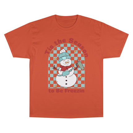 Champion-T-Shirt mit Weihnachtsmotiv