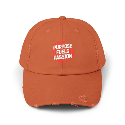 Unisex Distressed Cap mit Typografie-Motiven 