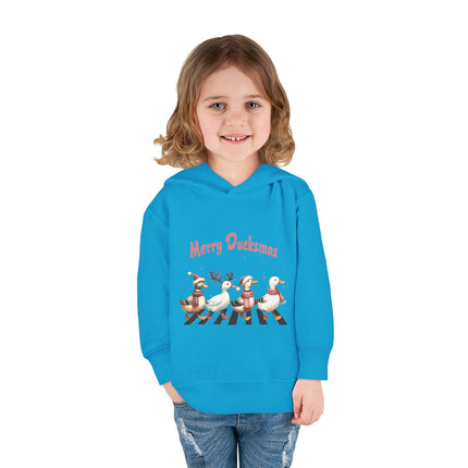 Christmas themed Toddler Pullover Fleece Hoodie