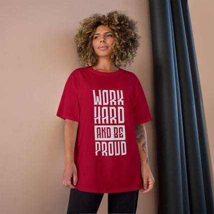 Champion-T-Shirt mit Typografie-Motiv