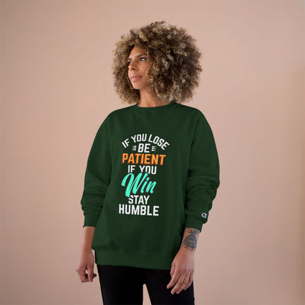Champion-Sweatshirt mit Typografie-Motiv