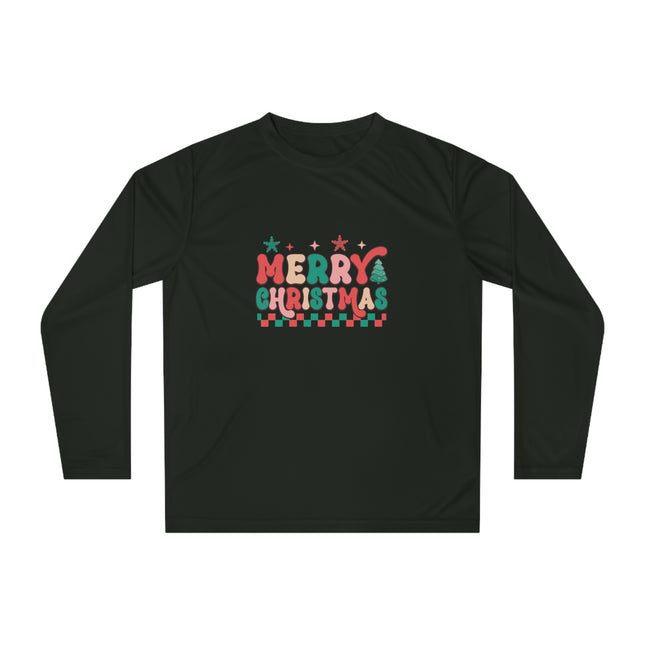 Christmas themed Unisex Performance Long Sleeve Shirt