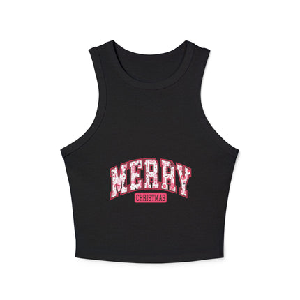 Weihnachtliches Damen Micro Rib Racer Tank Top