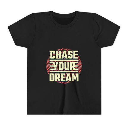 Kurzärmeliges Jugend-T-Shirt mit Typografie-Motiv