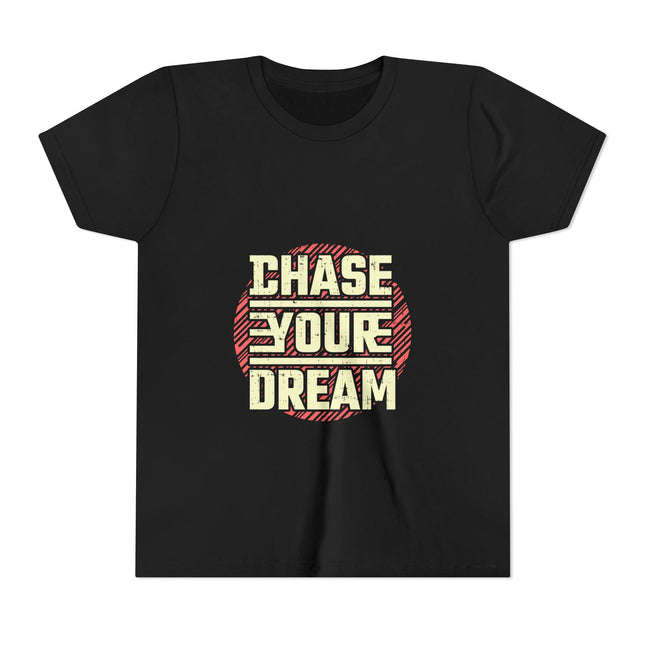 Kurzärmeliges Jugend-T-Shirt mit Typografie-Motiv