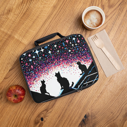 Lunchtasche mit Katzenmotiv 