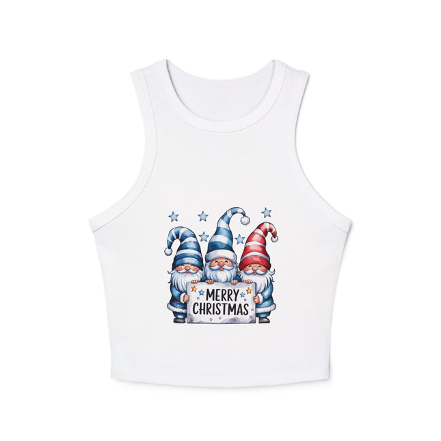 Weihnachtliches Damen Micro Rib Racer Tank Top
