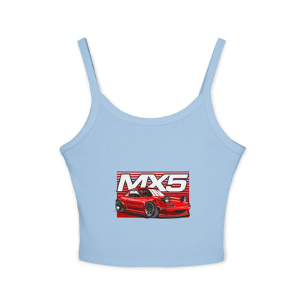 Auto-Enthusiasten Themen Damen Spaghetti Strap Tank Top 
