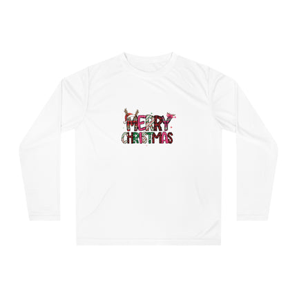 Christmas themed Unisex Performance Long Sleeve Shirt