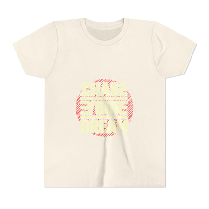Kurzärmeliges Jugend-T-Shirt mit Typografie-Motiv