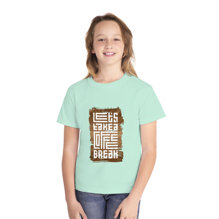 Typography themed Youth Midweight Tee