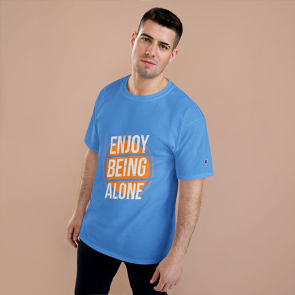 Champion-T-Shirt mit Typografie-Motiv