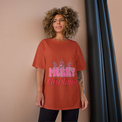 Champion-T-Shirt mit Weihnachtsmotiv