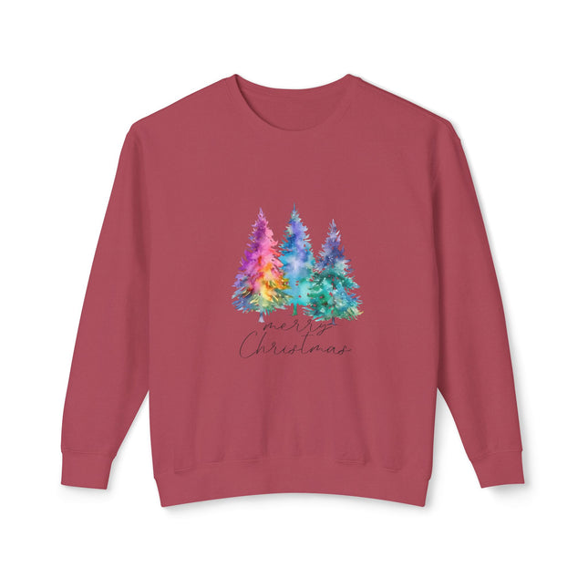 Christmas themed Unisex Lightweight Crewneck Sweatshirt