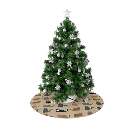 Cute Cats Pattern design themed Christmas Tree Skirts