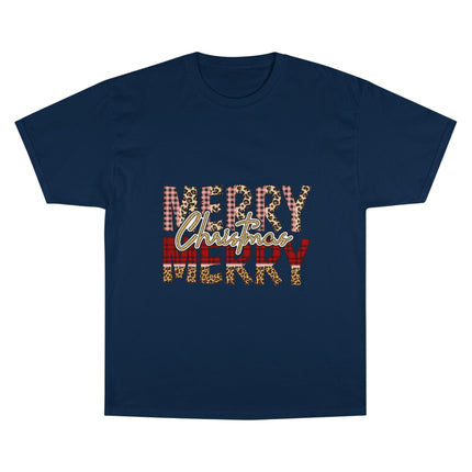 Champion-T-Shirt mit Weihnachtsmotiv