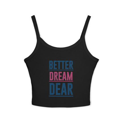 Typografie Themen Damen Spaghetti Strap Tank Top 