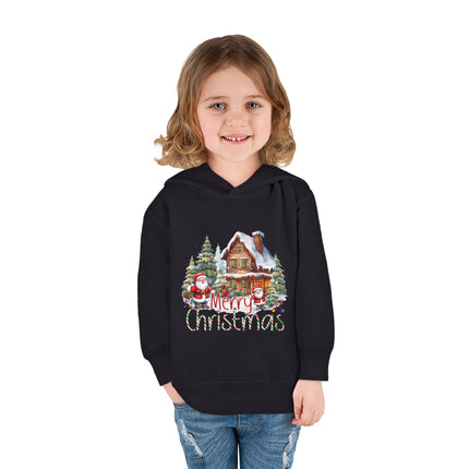 Christmas themed Toddler Pullover Fleece Hoodie