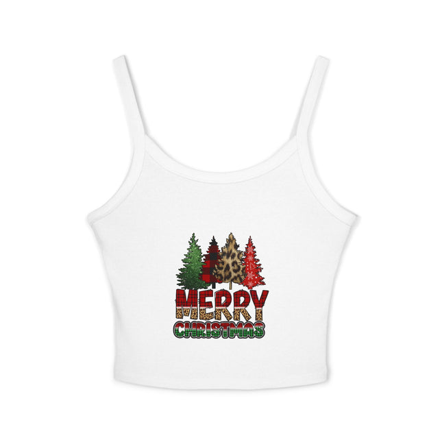 Weihnachtsmotiv Damen Spaghettiträger Tank Top 