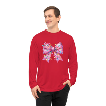 Christmas themed Unisex Performance Long Sleeve Shirt