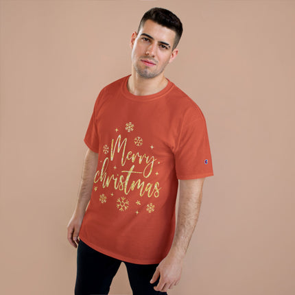 Champion-T-Shirt mit Weihnachtsmotiv