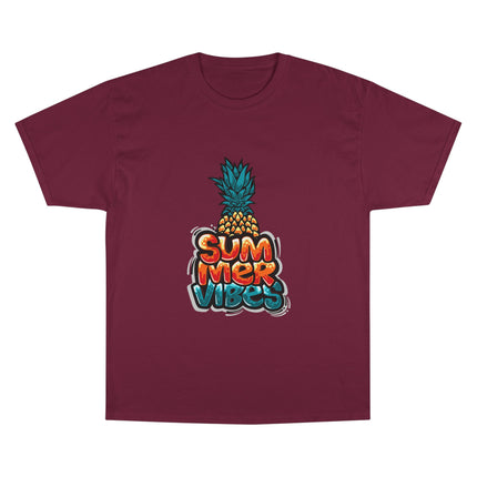 Champion-T-Shirt mit Typografie-Motiv