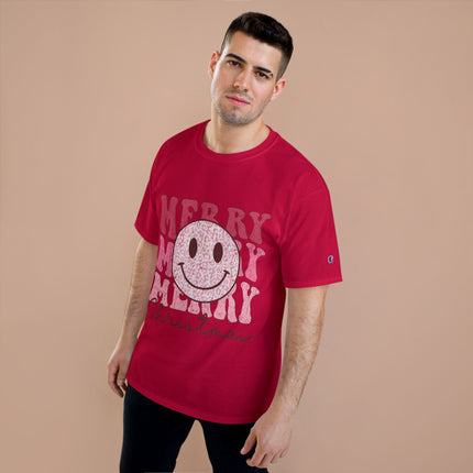 Champion-T-Shirt mit Weihnachtsmotiv