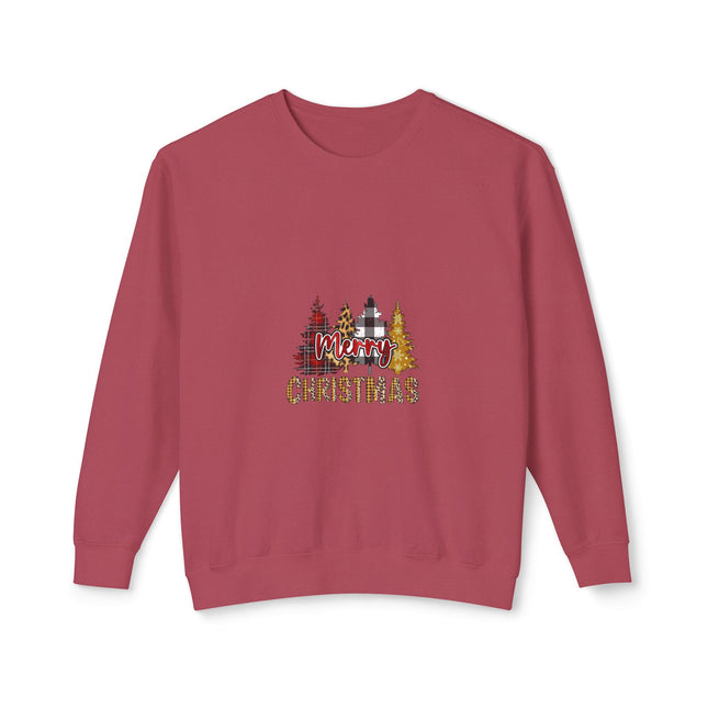 Christmas themed Unisex Lightweight Crewneck Sweatshirt