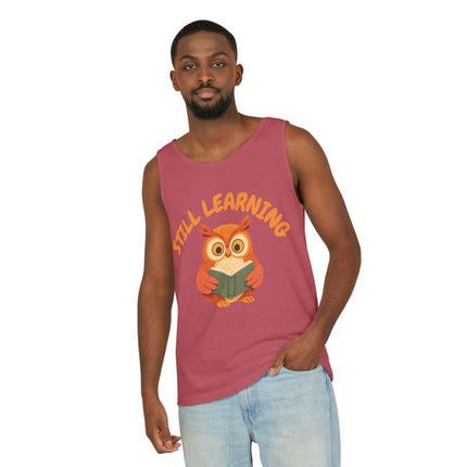 Still Learning Graphic design Unisex Garment-Dyed Tank Top